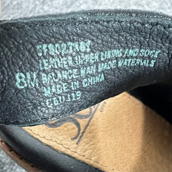 Sofft Sandals Nadira Perforated Leather Black Side Zip Women's 8 M - Picture 8 of 9